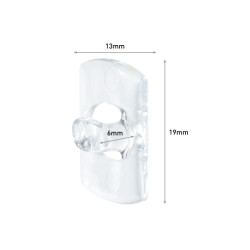 Command Pack de 10 Ganchos para Luces - Sujeccion de Clip - 12 Tiras Adhesivas - Color Transparente