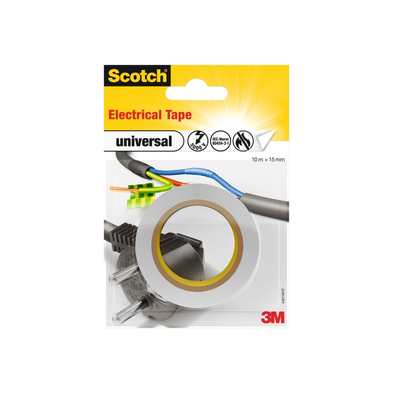 Scotch Cinta Aislante - 15mm x 10m - Color Blanco