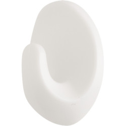 3M Pack de 2 Ganchos Adhesivos Ovalados - Formato M - Soporta hasta 0.6kg - Color Blanco