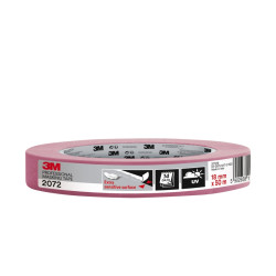 3M Cinta de Enmascarar para Superficies Delicadas - 18mm x 50m - Color Rosa