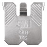 3M Claw Pack de 2 Ganchos de Metal para Paredes de Yeso - Soporta hasta 7 kg - Color Gris/Titanio