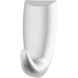 3M Pack de 2 Ganchos Adhesivos Modernos - Formato M - Soporta hasta 0.6kg - Color Gris Metalizado