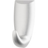 3M Pack de 2 Ganchos Adhesivos Modernos - Formato M - Soporta hasta 0.6kg - Color Gris Metalizado