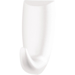 3M Pack de 2 Ganchos Adhesivos Modernos - Formato M - Soporta hasta 0.6kg - Color Blanco