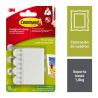 Command Pack de 4 Tiras para Colgar Cuadros - Talla S - Soporta hasta 1.8kg - Color Blanco