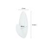 Command Gancho Grande para Toallas - Resistente al Agua - 1 Tira Adhesiva - Soporta hasta 2.2kg - Color Blanco
