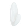 Command Pack de 2 Ganchos Medianos para Aseo - Resistente al Agua - 3 Tiras Adhesivas - Soporta hasta 1.3kg - Color Blanco