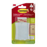 Command Universal Soporte Adhesivo con Clavo para Colgar - 4 Tiras Adhesivas - Extragrande - Soporta hasta 3.6kg - Color Gris
