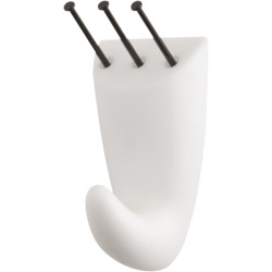 3M Pack de 2 Ganchos para Clavar - Formato M - Soporta hasta 5kg - Color Blanco