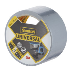 Scotch Universal Cinta Adhesiva Americana - 10m x 48mm - Color Gris Metalizado