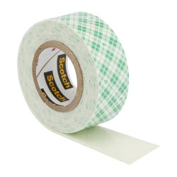 Scotch-Fix Cinta de Montaje para Interior de Doble Cara - 19 mm x 1.5m - Color Blanco