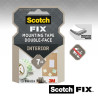 Scotch-Fix Cinta de Montaje para Interior de Doble Cara - 19 mm x 1.5m - Color Blanco