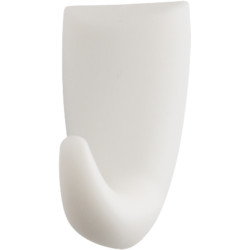 3M Pack de 3 Ganchos Adhesivos Modernos - Formato S - Soporta hasta 0.3kg - Color Blanco