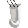 3M Pack de 2 Ganchos para Clavar - Formato M - Soporta hasta 5kg - Color Gris Metalizado