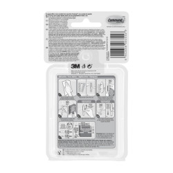 Command Pack de 16 Tiras Adhesivas de Repuesto - Formatos Surtidos - Resistente al Agua - Color Azul