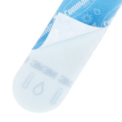 Command Pack de 16 Tiras Adhesivas de Repuesto - Formatos Surtidos - Resistente al Agua - Color Azul