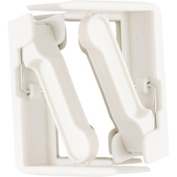 3M Pack de 4 Ganchos para Mantel - Cierre Tipo Pinza - Color Blanco
