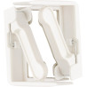3M Pack de 4 Ganchos para Mantel - Cierre Tipo Pinza - Color Blanco