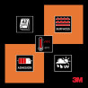 3M Cinta Adhesiva de PVC - 48mm x 33m - Alta Visibilidad - Color Naranja