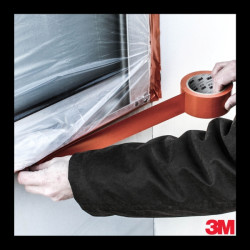 3M Cinta Adhesiva de PVC - 48mm x 33m - Alta Visibilidad - Color Naranja