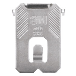 3M Claw Pack de 2 Ganchos de Metal para Paredes de Yeso - Soporta hasta 20 kg - Color Gris/Titanio