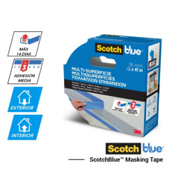 Scotchblue Cinta de Enmascarar - 24mm x 55m - 100% PEFC - Multisuperficie - Color Azul