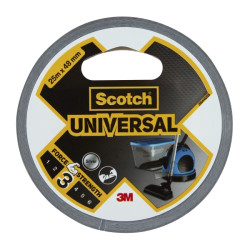 Scotch Universal Cinta Adhesiva Americana - 48mm x 25m - Color Gris Metalizado