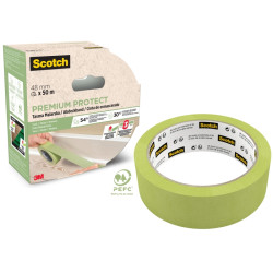 Scotch Premium Protect Cinta de Enmascarar - 48mm x 50m - 70% PEFC - Color Verde