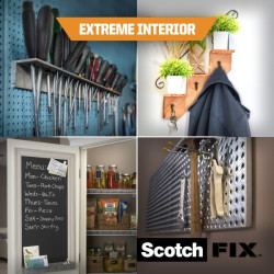 Scotch-Fix Cinta de Montaje para Interior Extremo de Doble Cara - Promocion 40% Gratis - 19 mm x 3m - Color Blanco