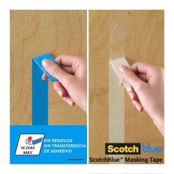 Scotchblue Pack de 2 Cintas de Enmascarar - 24mm x 41m - 100% PEFC - Multisuperficie - Color Azul