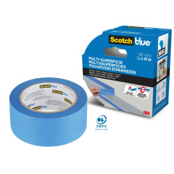 Scotchblue Cinta de Enmascarar - 48mm x 41m - 100% PEFC - Multisuperficie - Color Azul