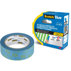 Scotchblue Cinta de Enmascarar para Superficies Delicadas - 36mm x 41m - 100% PEFC - Color Azul