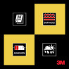 3M Cinta Adhesiva de PVC - 50mm x 33M - Alta Visibilidad - Color Amarillo