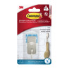 Command Gancho Compacto para Aseo - Resistente al Agua - 1 Unidad - 2 Tiras Adhesivas - Soporta hasta 450G - Talla S - Color