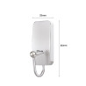 Command Gancho Compacto para Aseo - Resistente al Agua - 1 Unidad - 2 Tiras Adhesivas - Soporta hasta 450G - Talla S - Color