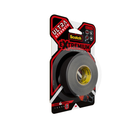 Scotch Extremium Cinta Adhesiva Americana - 24mm x 10m - Color Negro