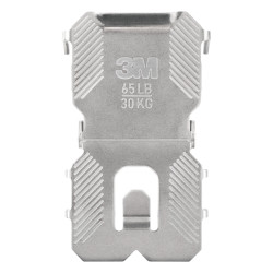 3M Claw Pack de 2 Ganchos de Metal para Paredes de Yeso - Soporta hasta 30kg - Color Gris/Titanio