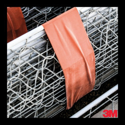 3M Cinta Adhesiva de PVC - 75mm x 33m - Alta Visibilidad - Color Naranja