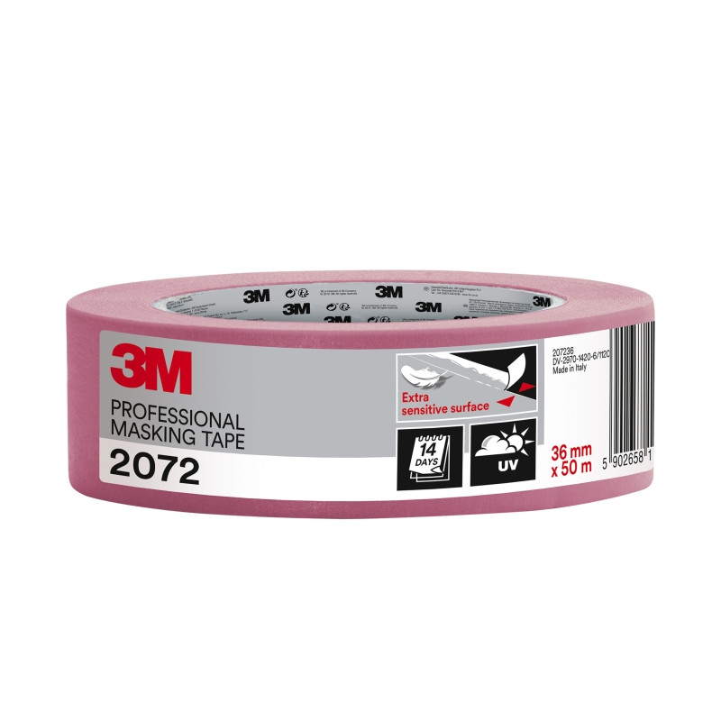 3M Cinta de Enmascarar - 36mm x 50m - Color Rosa