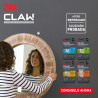 3M Claw Pack de 4 Ganchos de Metal para Paredes de Yeso - Soporta hasta 11kg - Color Gris/Titanio