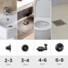 Innovagoods Jetpro Desatascador de Aire Comprimido 5 en 1 con Accesorios - Alta Presion - Acero Inoxidable - Manometro Incluido