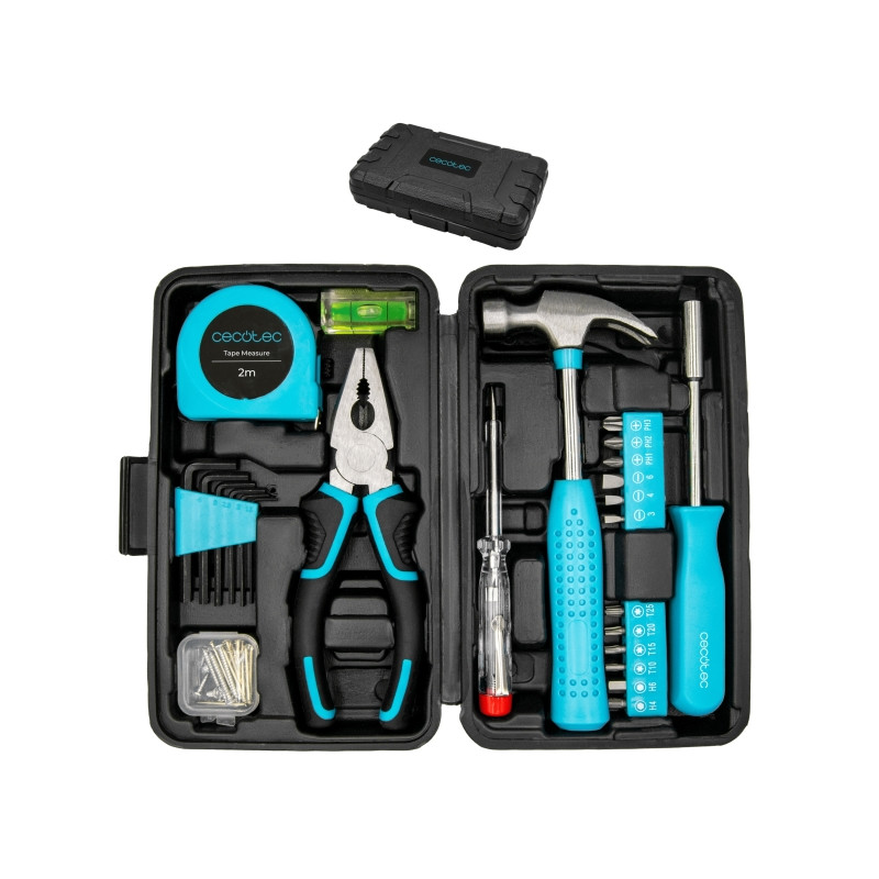 Cecotec ToolBox EasyGo Juego de Herramientas - 68 Piezas - Incluye Accesorios - Color Negro