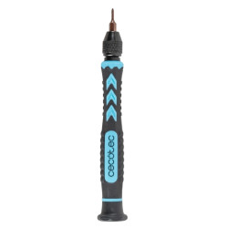 Cecotec PrecissionGyro 100 Set Destornillador de Precision - 39 Piezas - Incluye Accesorios - Color Negro y Azul