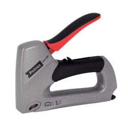 Petrus 340 Top Clavadora/Grapadora Metalica - Para Grapas 530/6 a 14mm y Pins Tipo 8 de 15mm - Ajuste de Potencia - Color