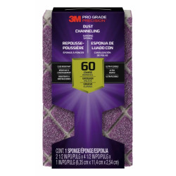 3M Pro Grade Precision Taco de Lija - Grano 60 Grueso - Canalizacion de Polvo - 6.35x11.4x2.54cm - Color Morado