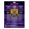 3M Pro Grade Precision Pack de 3 Hojas de Lijado - Grano 180 Fino - 22.8x27.9cm - Rendimiento Superior - Reduccion de Fatiga