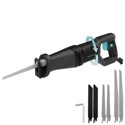 Cecotec Sierra de Sable LongFlex 710 Pro Sierra de Sable - 710W - Corte de 115mm - Recorido 20mm - Incluye 6 Cuchillas - Mango