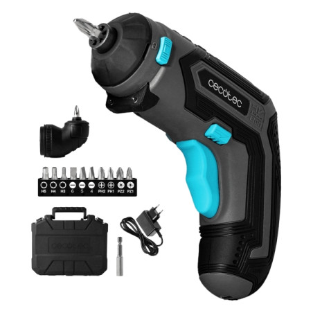 Cecotec PowerGyro 3500 Angle Set Atornillador Inalambrico - Autonomia hasta 60min - Velocidad 200rpm - Bateria 1500mAh - sin
