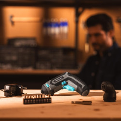 Cecotec PowerGyro 3500 Angle Set Atornillador Inalambrico - Autonomia hasta 60min - Velocidad 200rpm - Bateria 1500mAh - sin