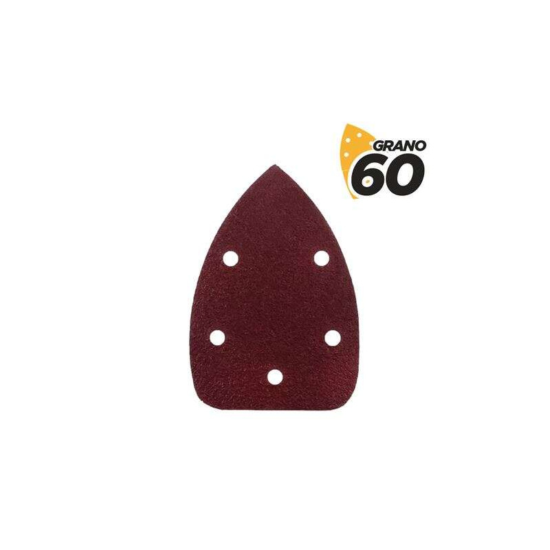 Blim Pack de 10 Lijas con Velcro para Lijadora BL0124 - Grano 60 - Formato Triangular